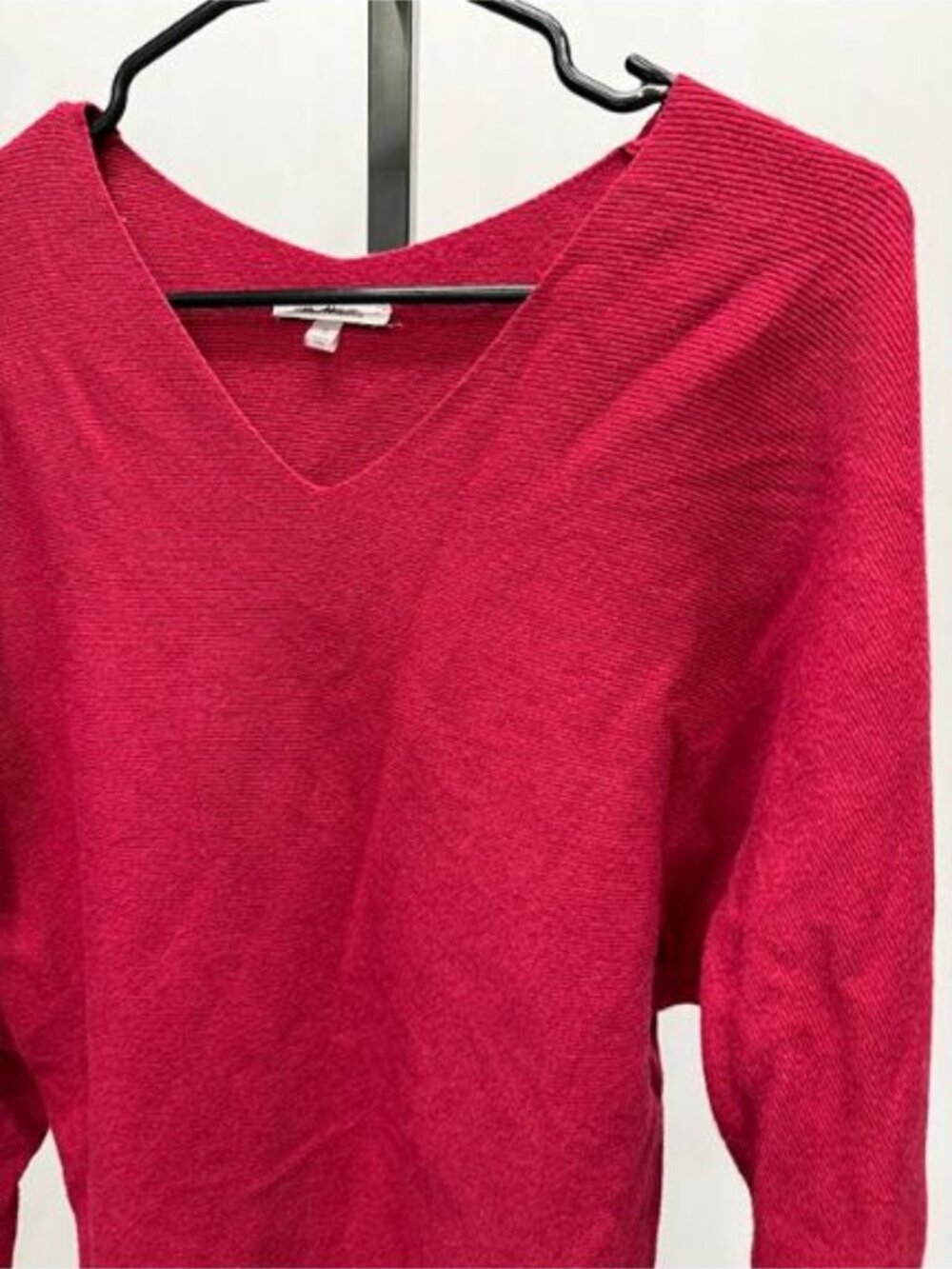 Vila Milano Red Ribbed Knit Sweater - Picture 2 of 5